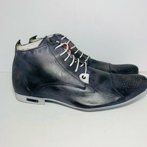 Salsa Jeans Mens Black Lace Up Chukka Boots Size 8